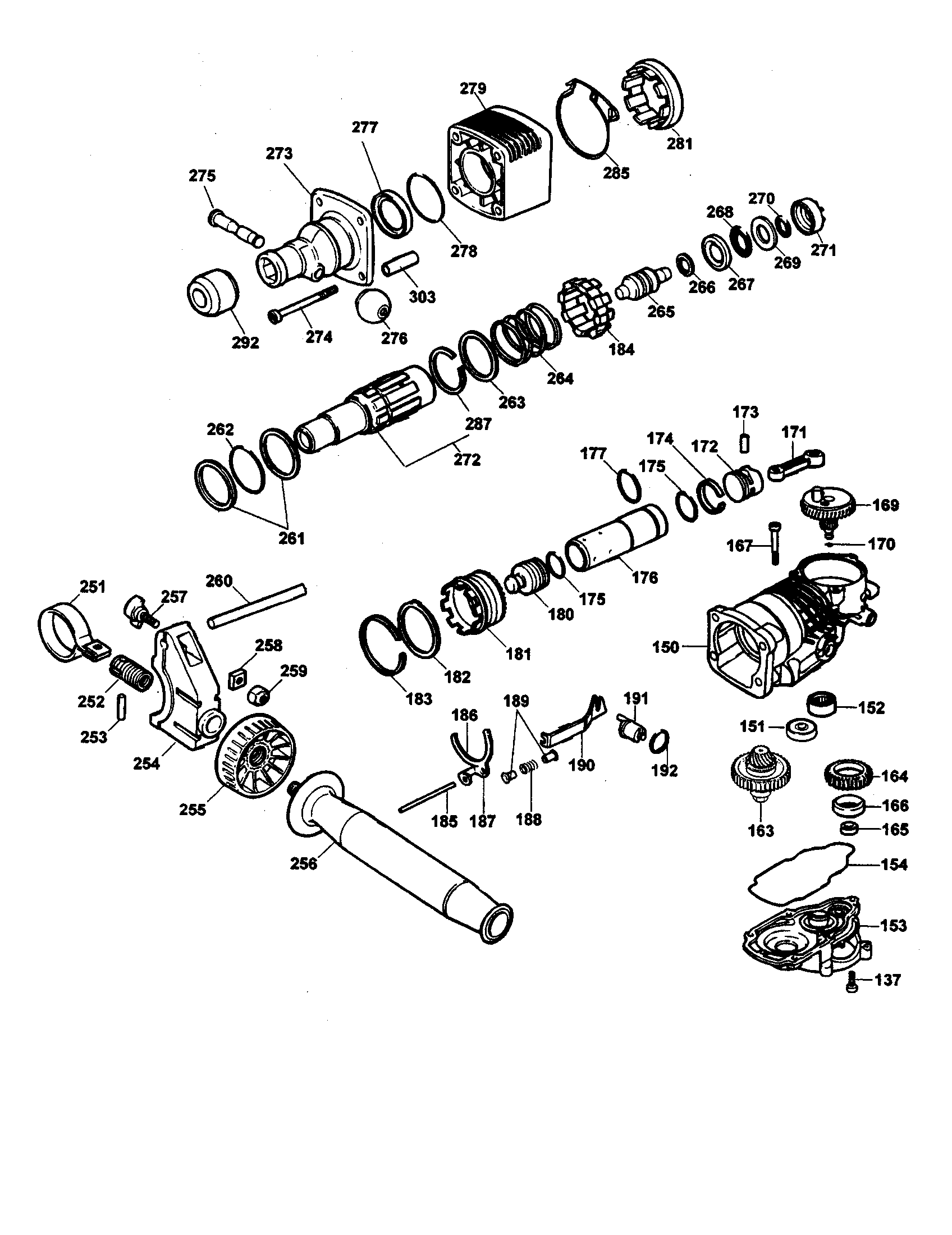 Gearcase cover/clutch/cylinder