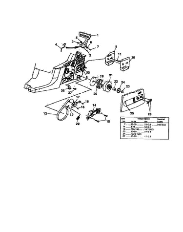 Clutch/chain brake/drive case cover