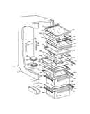 Shelves and drawer