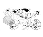 Craftsman 917376691 wheels/tires/bag/gearcase diagram