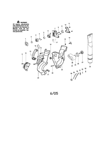 Blower housing/tube/handle/tank