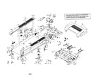 Proform 831295051 walking belt/motor/hood diagram