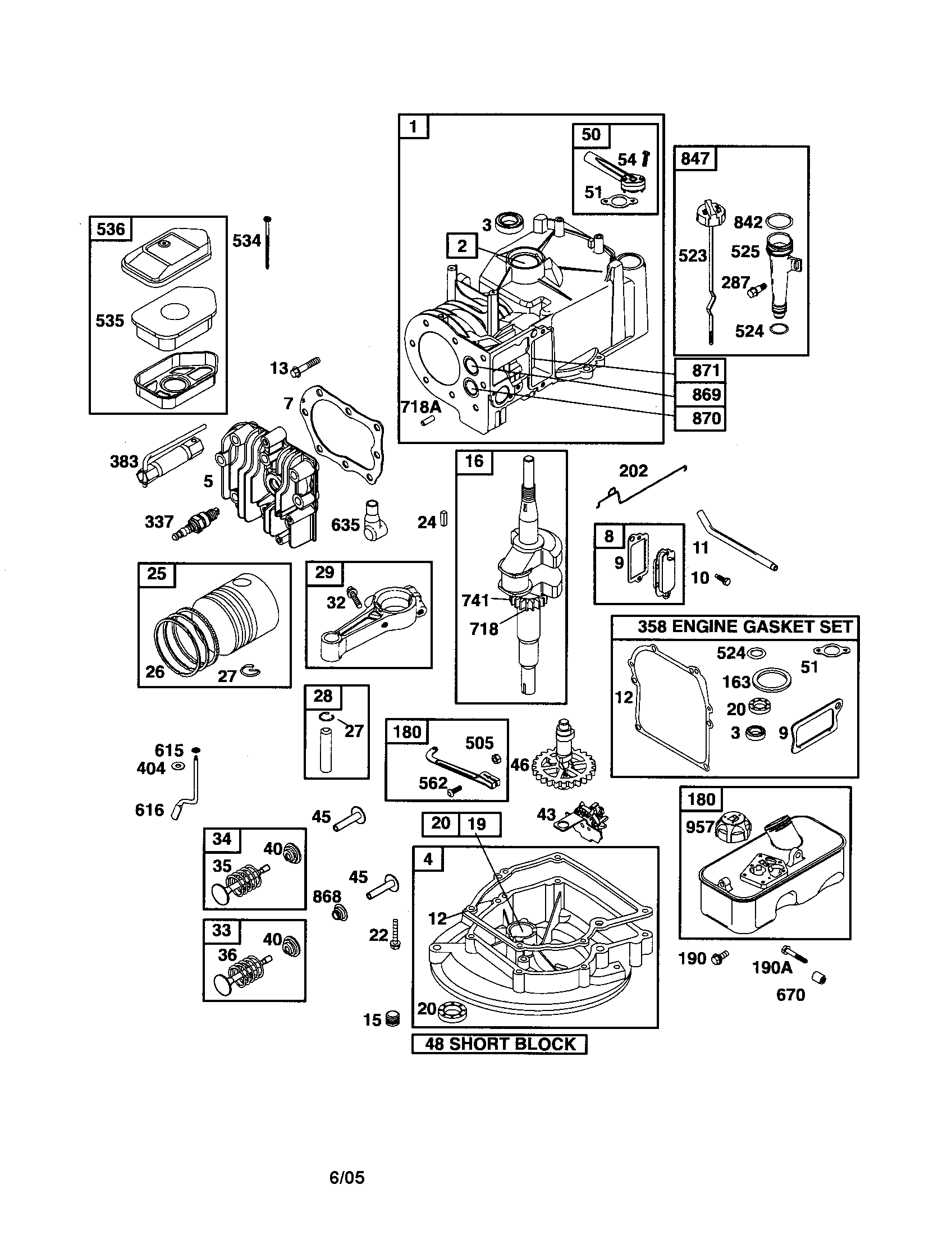 CYLINDER/CRANKSHAFT/ENGINE-SUMP