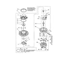 Whirlpool DU945PWPT0 pump and motor diagram