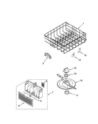 Lower dishrack
