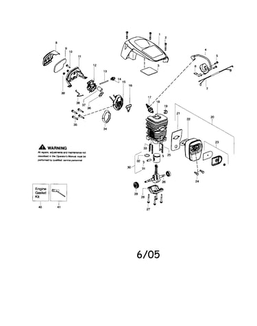 Shield/cylinder/crankshaft