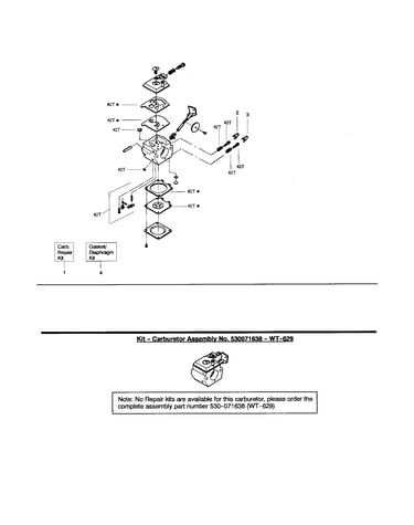 Carburetor(s) 530071332-wt583