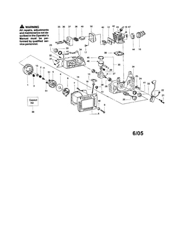 Cylinder/crankshaft/crankcase
