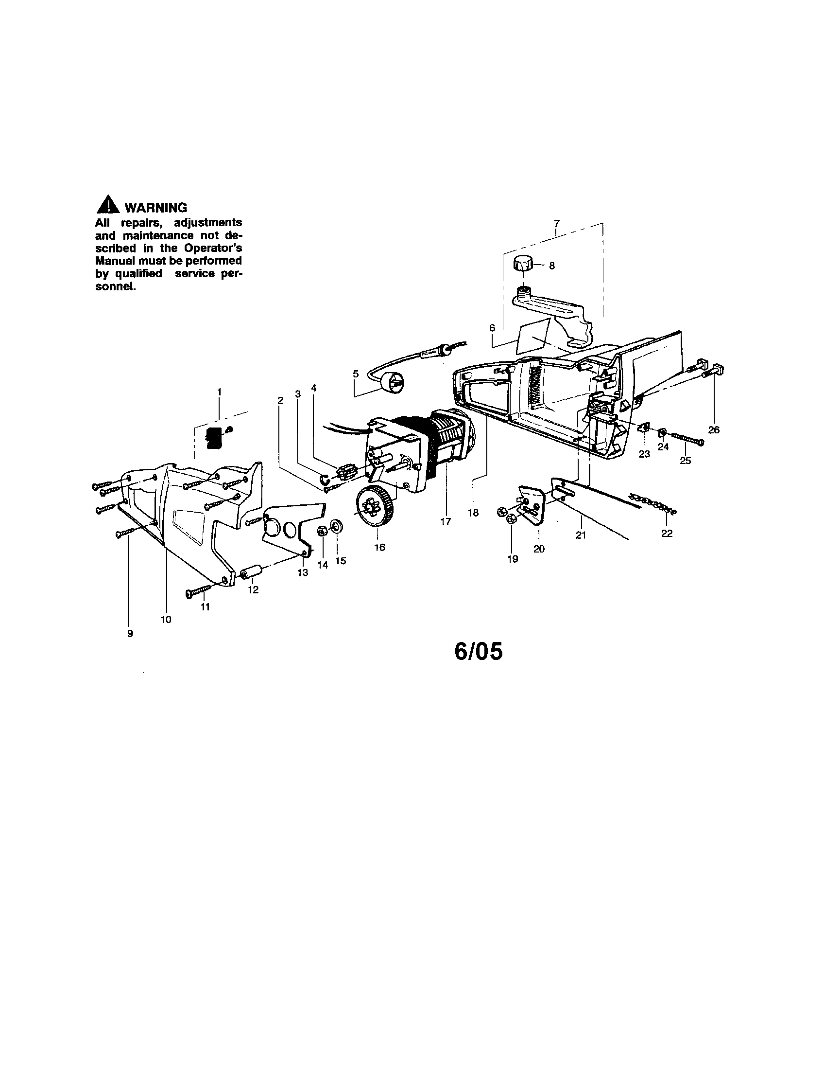 Chainsaw assembly