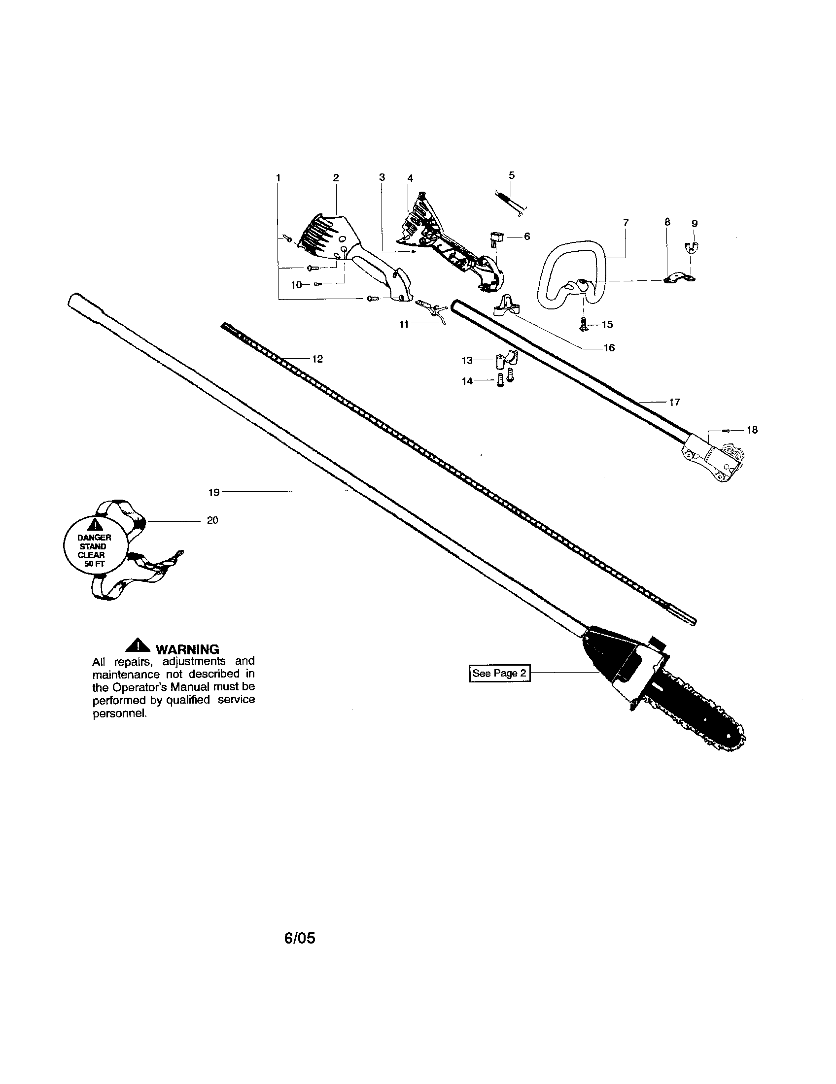 HANDLE/FLEX BAR/DRIVESHAFT