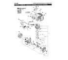 Echo PE-200 (07001001-07999999) engine/ignition/short block - pe-200 diagram