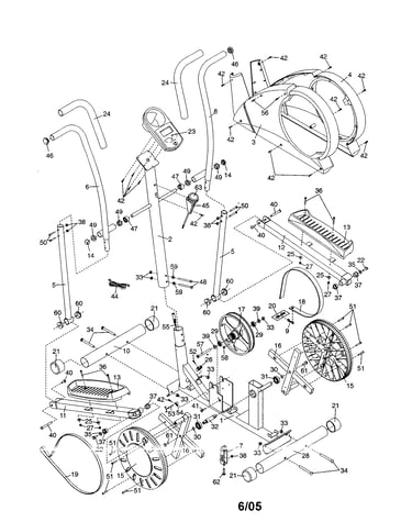 Elliptical assembly