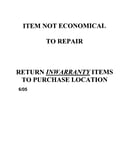 Air compressor (inwarranty note)