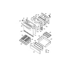 Kenmore 36275702000 door and drawer assembly diagram