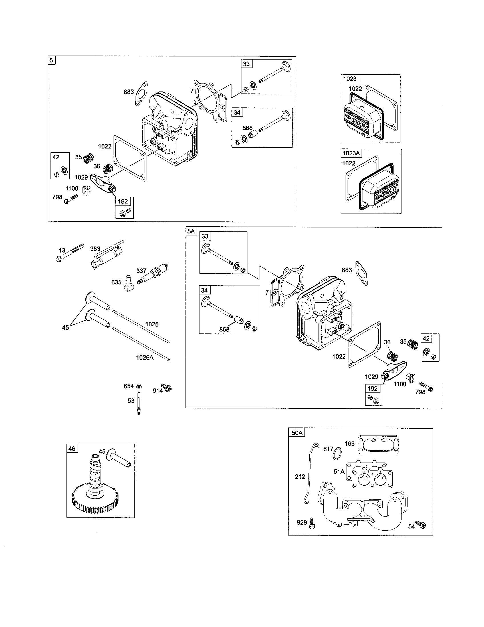 Head-cylinder/camshaft