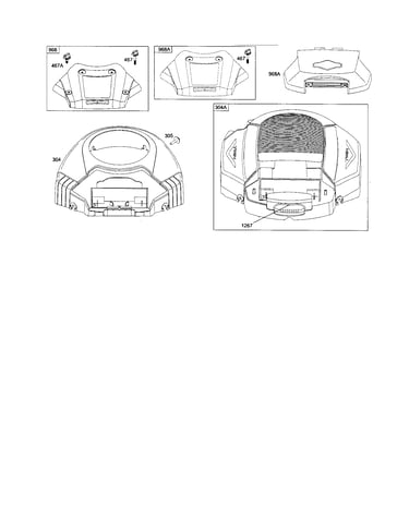 Blower housing/air cleaner cover