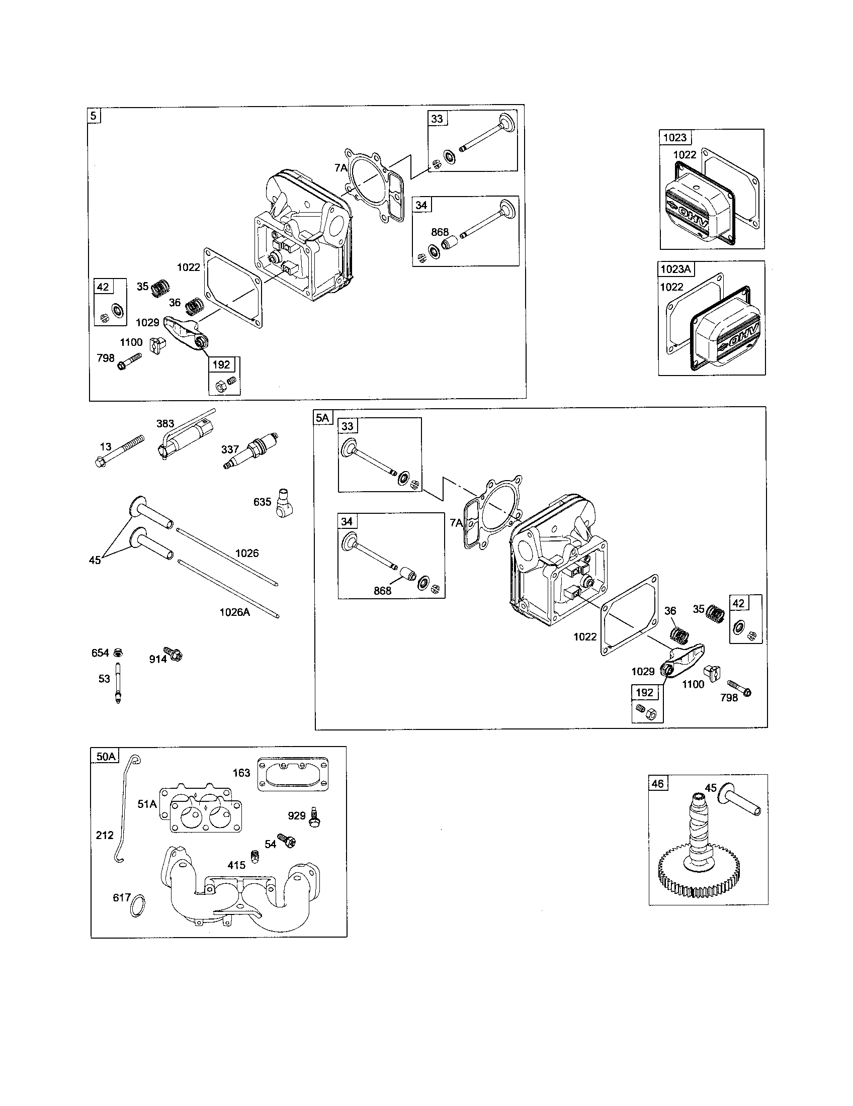 Head-cylinder/camshaft