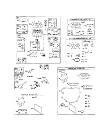 Carburetor/gasket set/overhaul kit