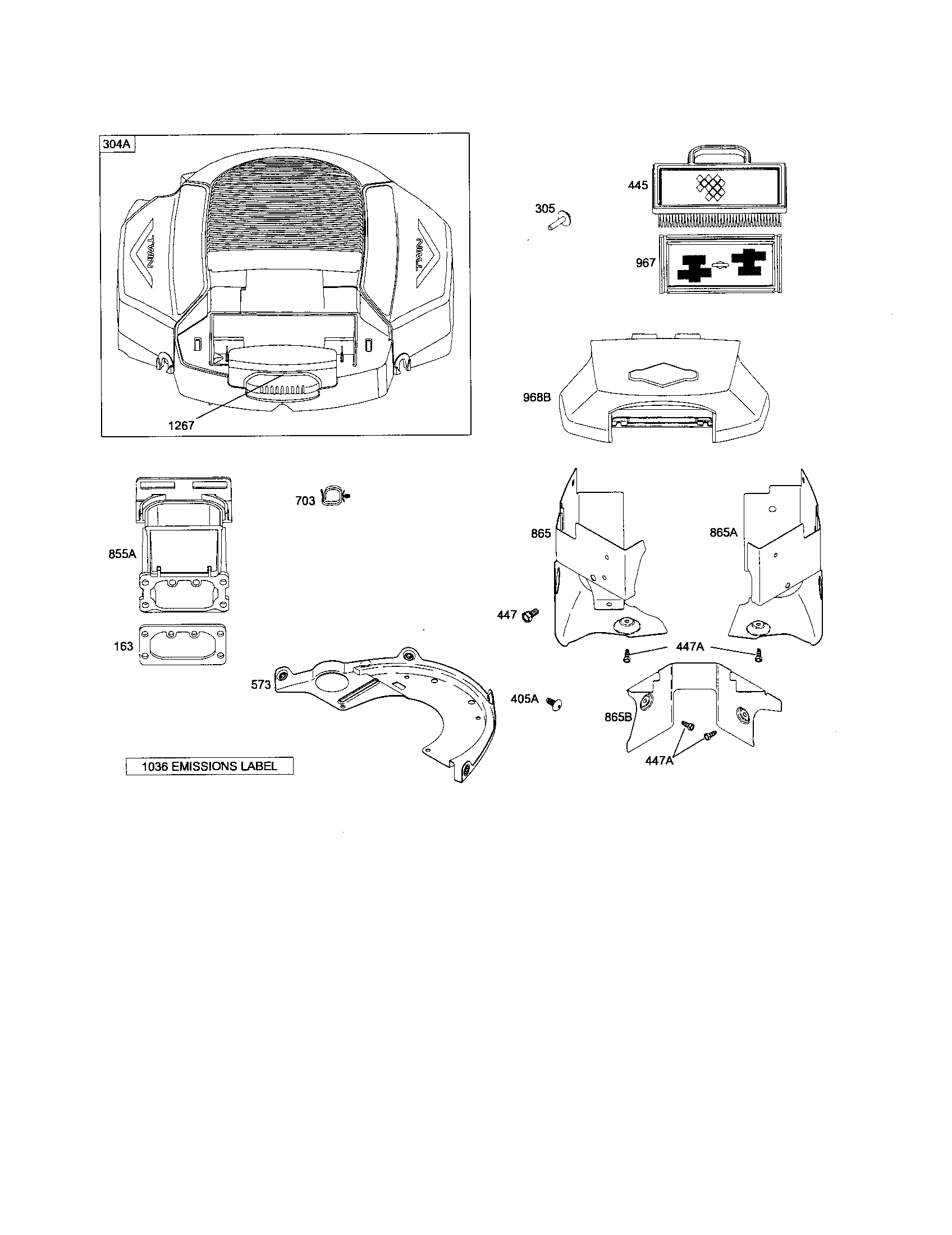 Housing-blower/back plate