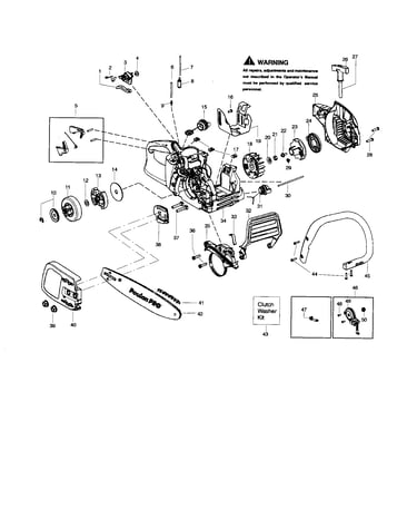Chain/bar/fan housing/handle