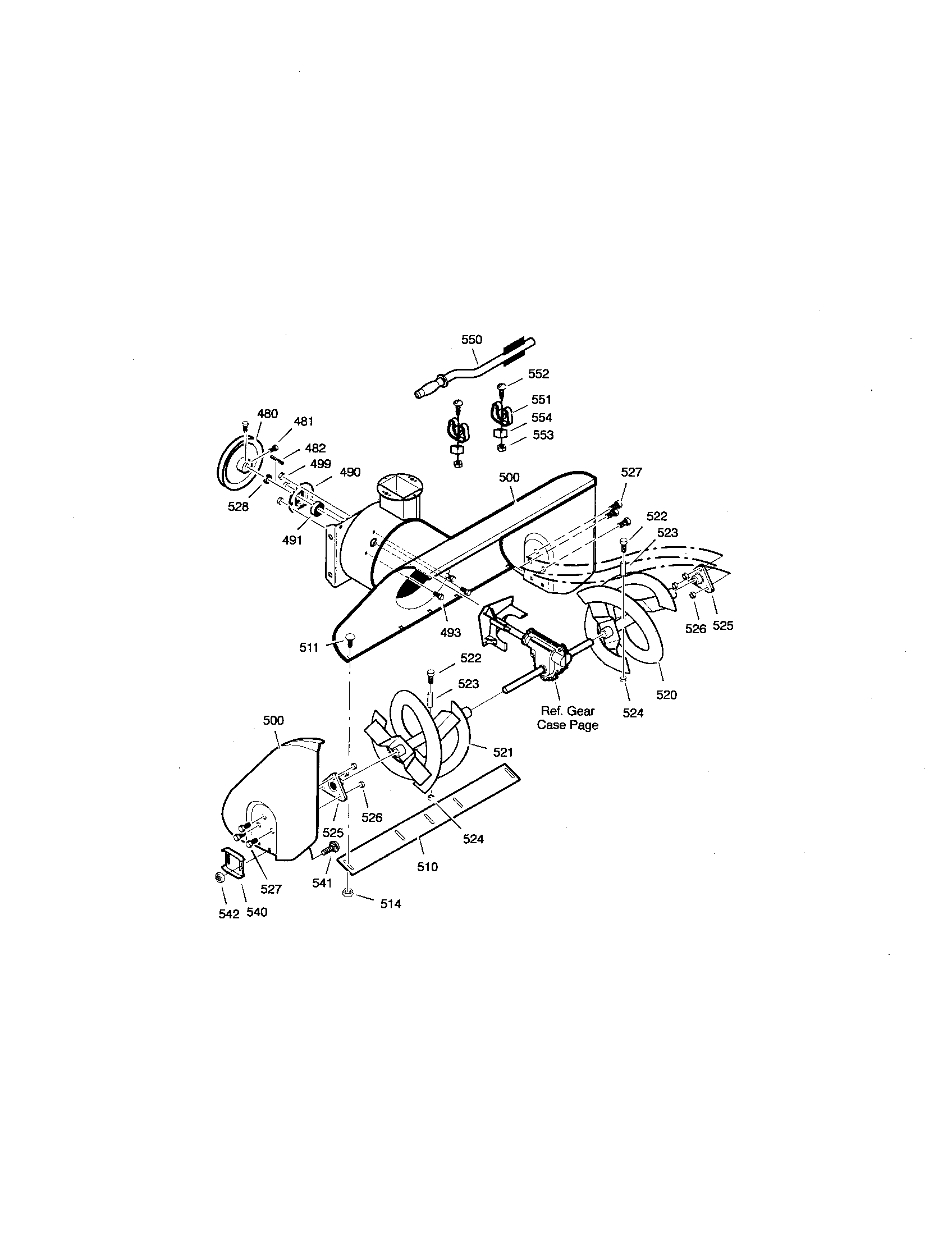 Auger housing