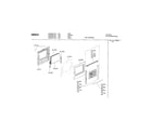Bosch HGS245UC/01 door assembly diagram