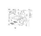 Bosch HGS235UC/01 maintop assembly diagram