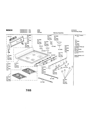 Maintop assembly