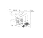 Bosch HGS235UC/01 panels and shelves diagram