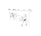 Bosch HGS235UC/01 door assembly diagram