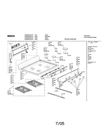 Maintop assembly