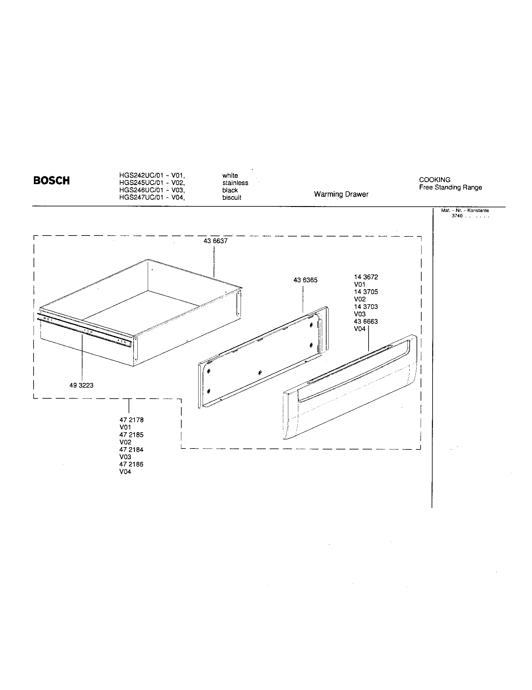 WARMING DRAWER