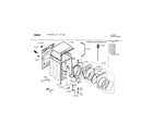 Bosch WFMC3200UC/01 door assembly diagram