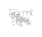 Bosch WFMC6400UC/01 door assembly diagram