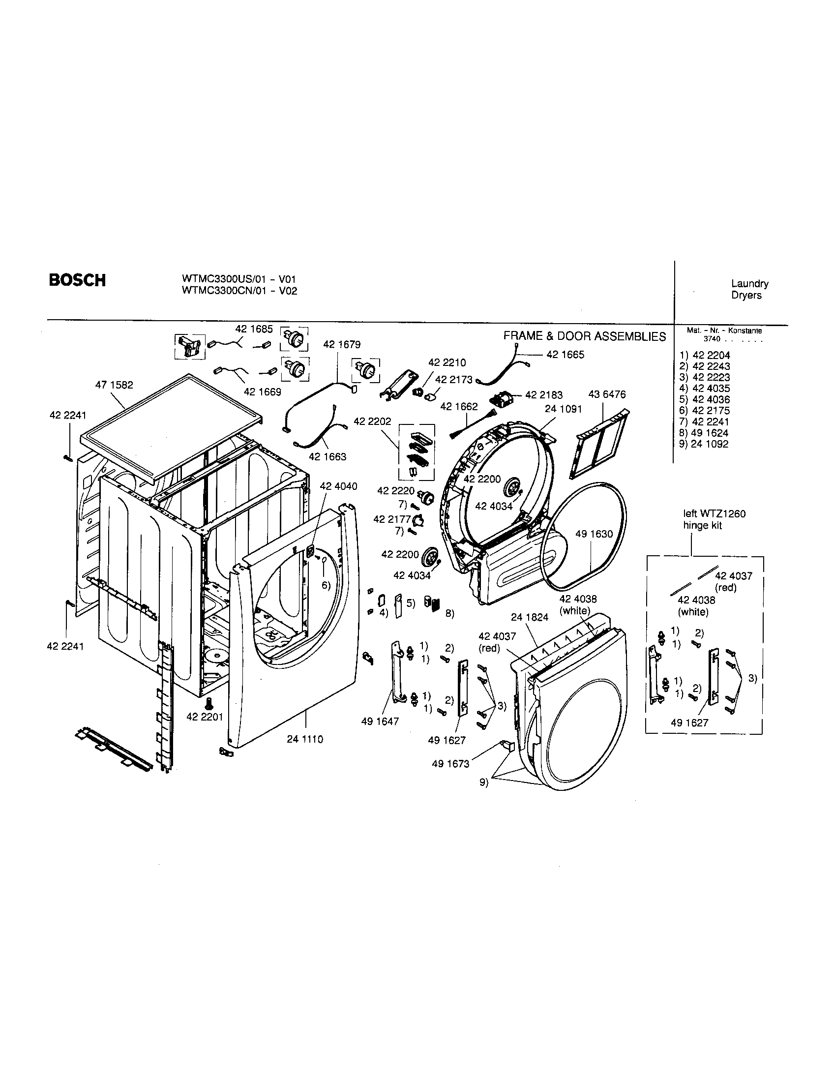 FRAME AND DOOR ASSEMBLY