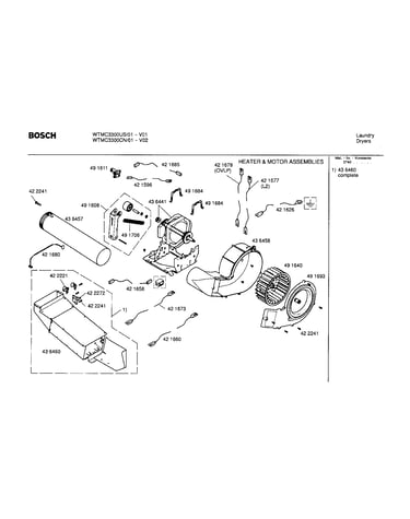 Heater and motor assemblies
