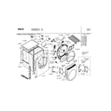 Bosch WTMC6300US/01 frame and door assemblies diagram