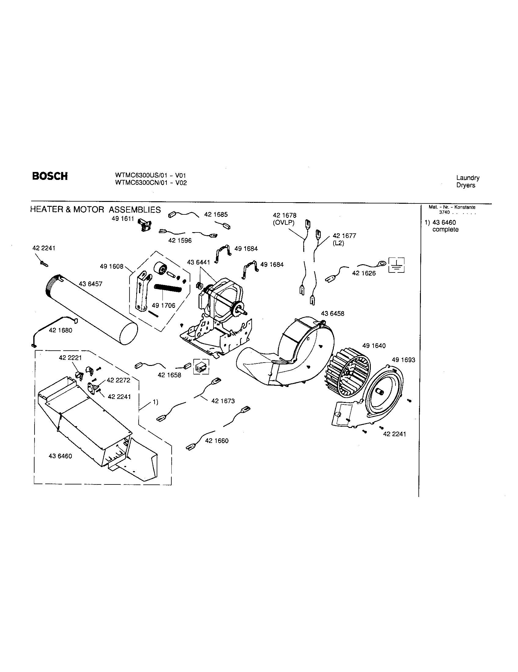 HEATER AND MOTOR ASSEMBLIES