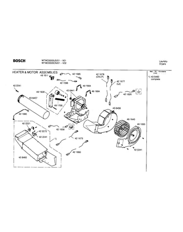 Heater and motor assemblies