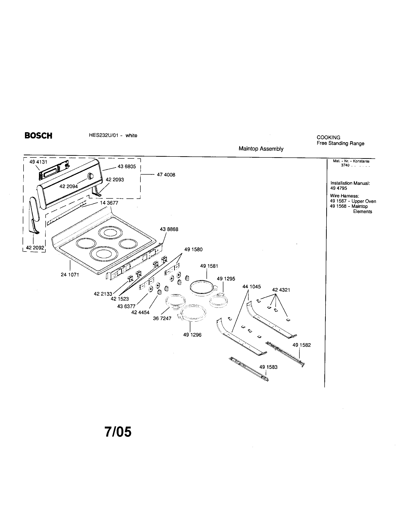 Maintop assembly