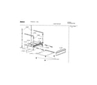 Bosch HES232U/01 support assembly diagram