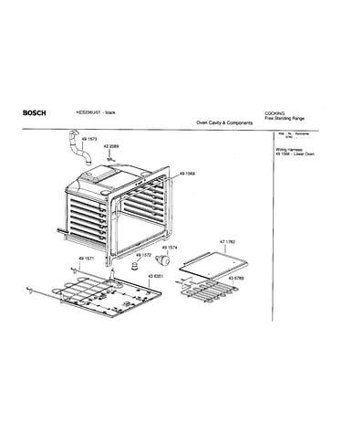 Oven cavity and  components