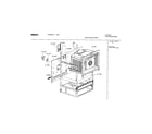 Bosch HES236U/01 oven cavity and frame diagram