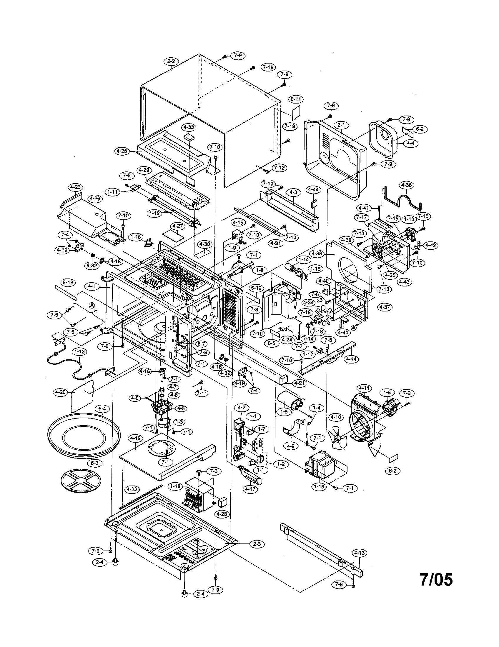 OVEN AND CABINET PARTS