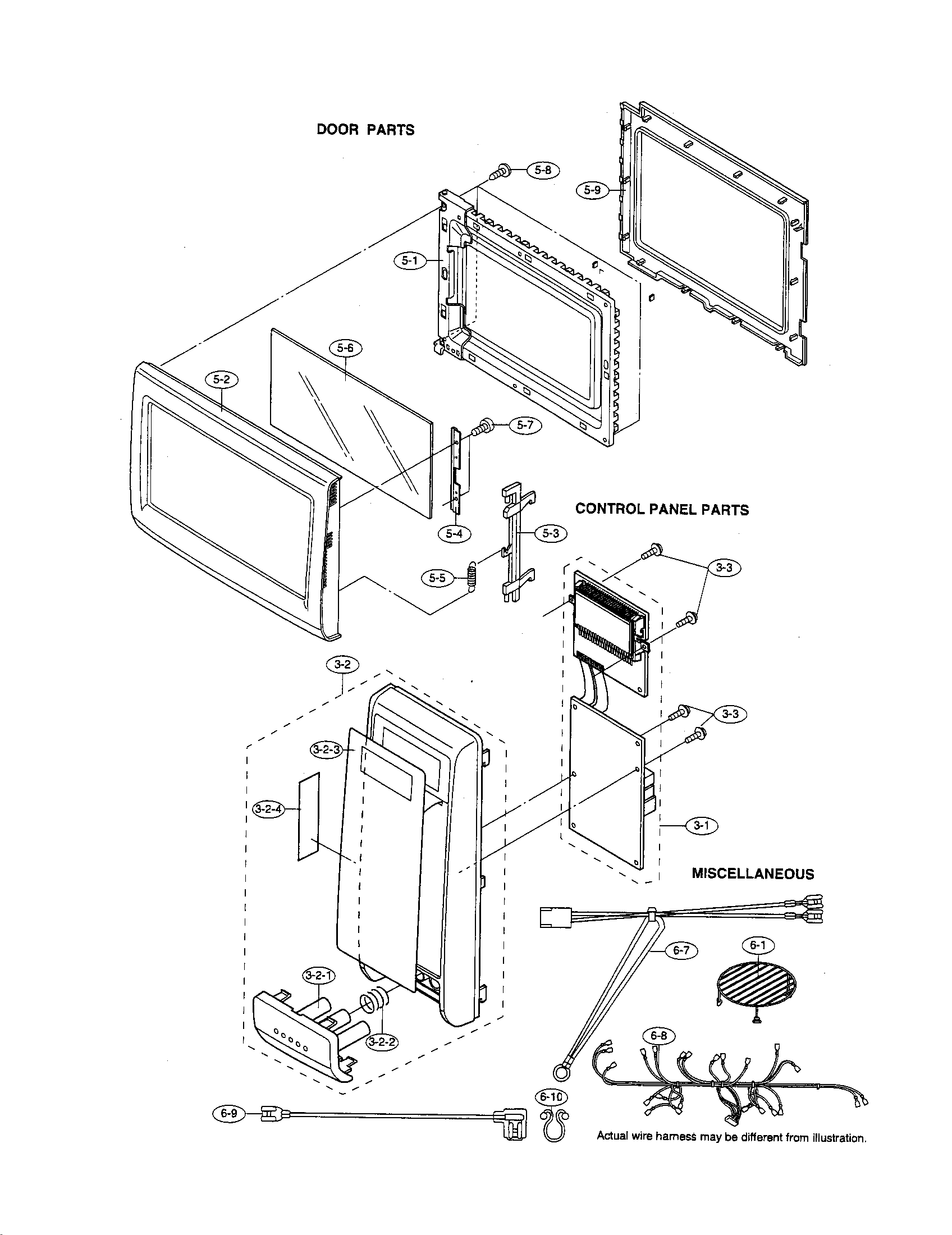 Door/control panel/miscellaneous