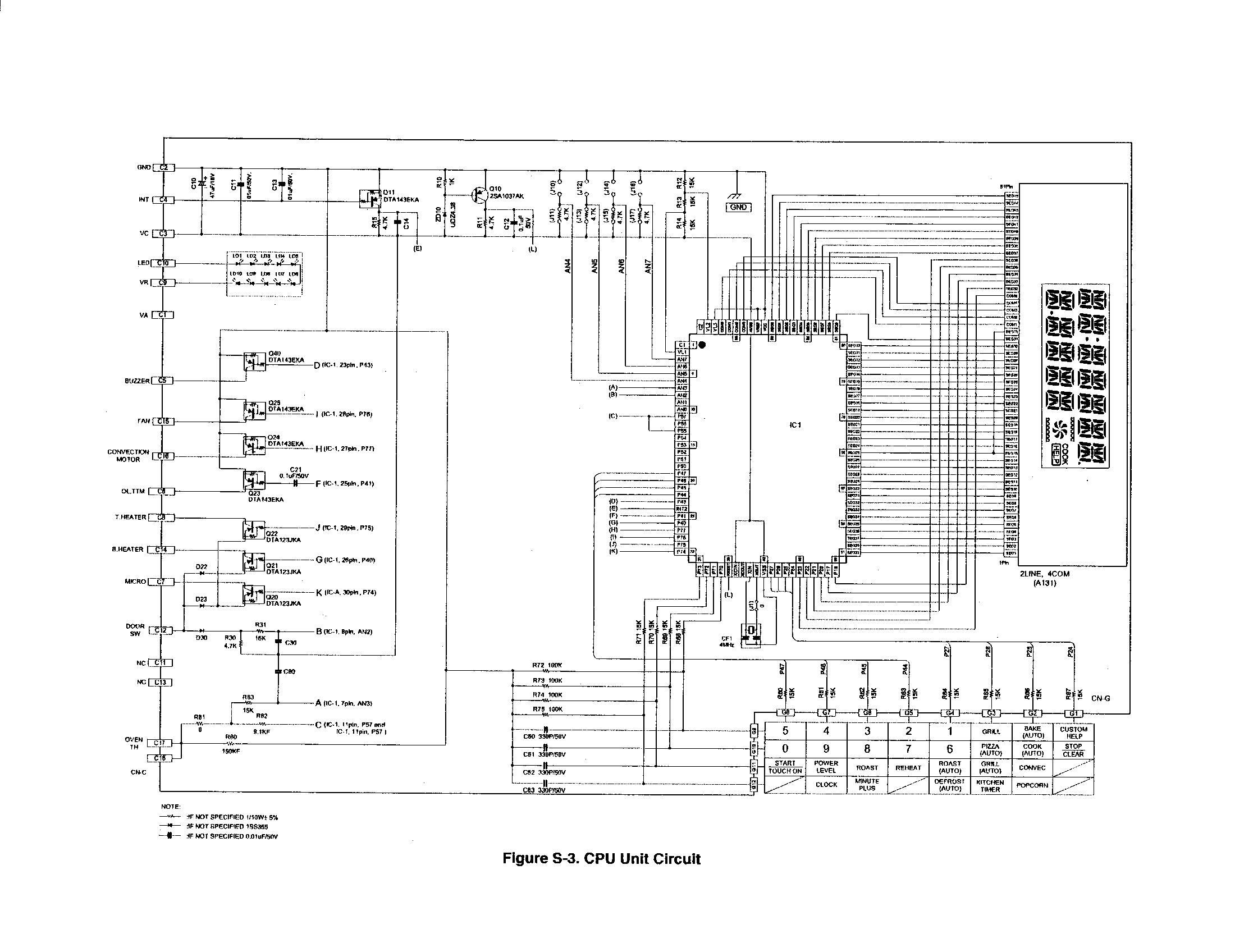 Cpu unit circuit