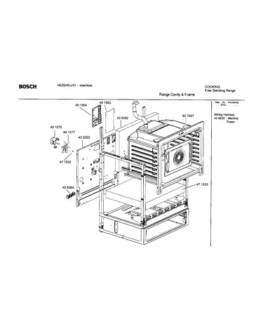 Range cavity and frame