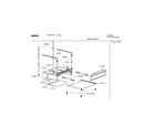 Bosch HES245U/01 support assembly diagram