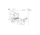Bosch HES247U/01 support assembly diagram