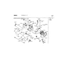 Bosch WTMC6500UC/01 burner and motor assemblies diagram